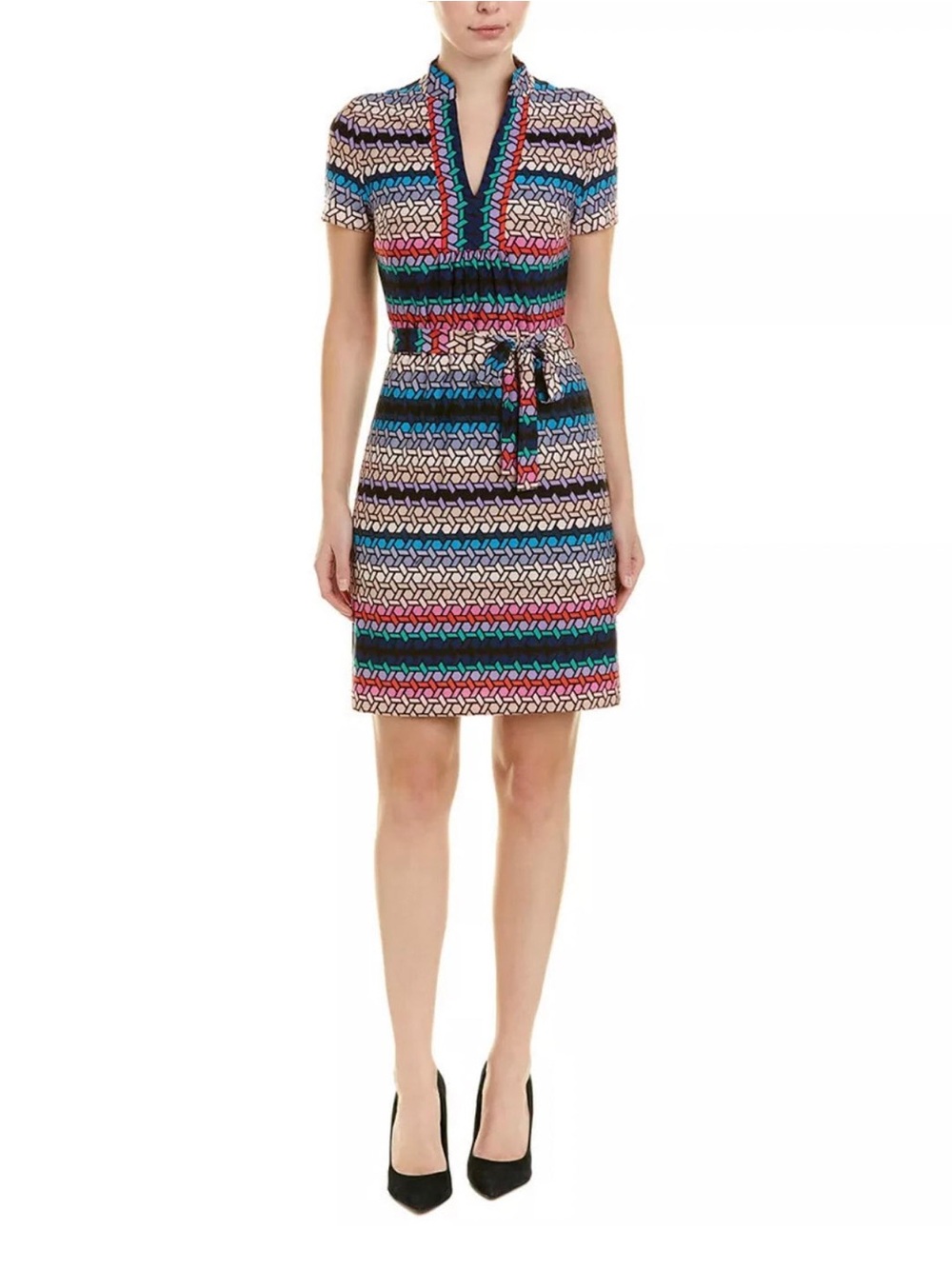 Trina Turk Joni Geo Print Dress Medium
